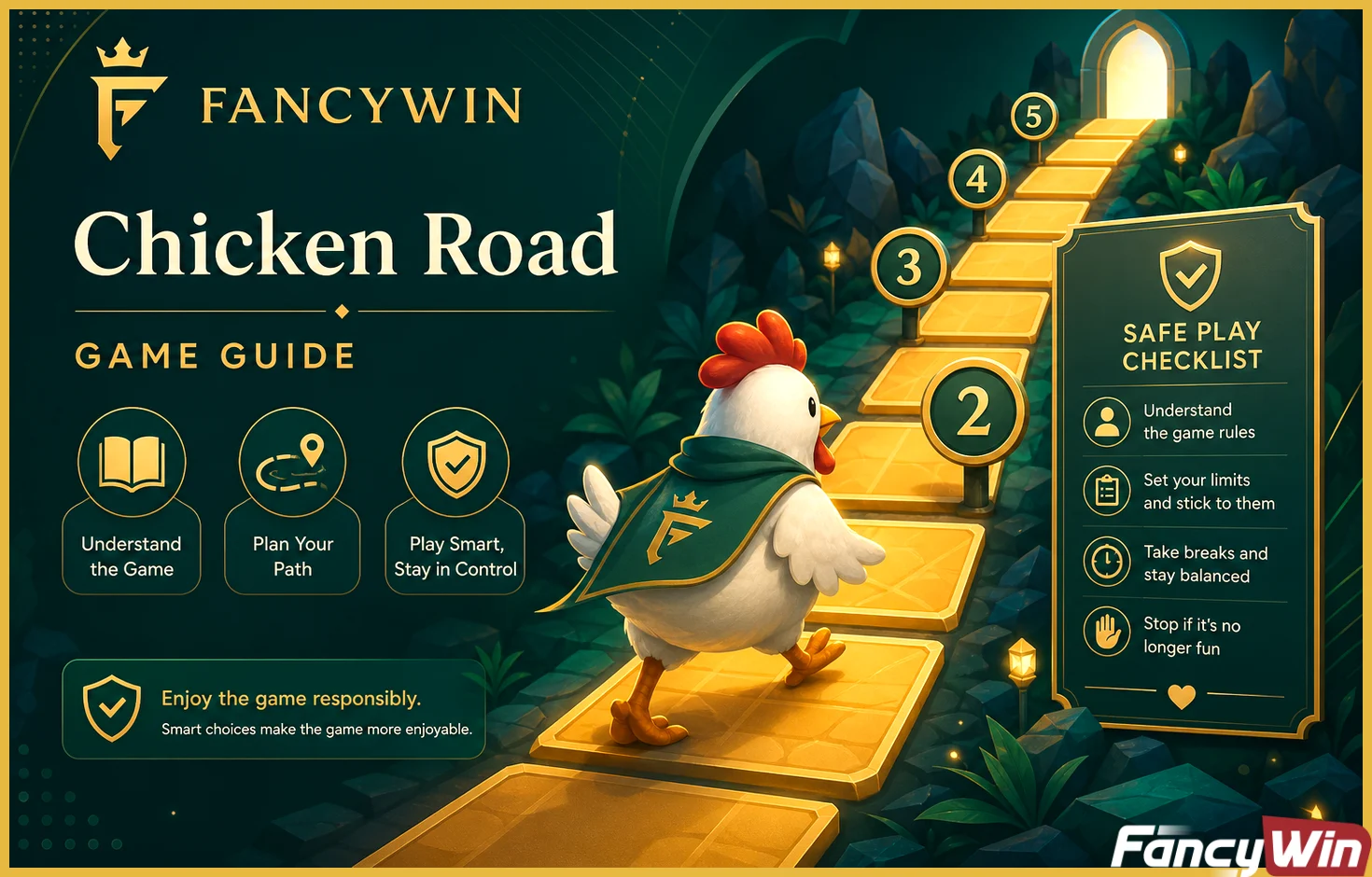 Chicken Road Gameের ধাপ, road ও safe-play guide visual