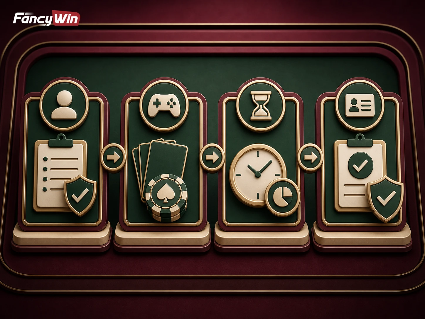 Fancywin account rules, game rules, session limit ও verification checklist visual